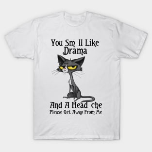 You Smell Like Drama And A Headache Please Get Away From Me T-Shirt